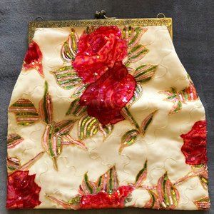 Christiana Vintage Floral Sequin Bag